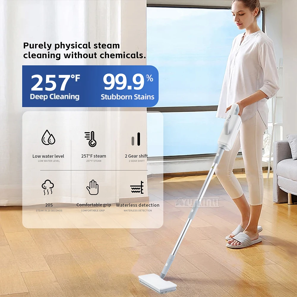 Electric Steam Mop Handheld High Temperature Cleaning Machine  Multifunctional Limpieza Casa Hogar
