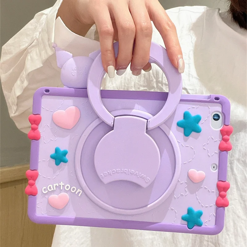 حافظة كمبيوتر لوحي للأطفال من كورومي غطاء سيليكون لجهاز Ipad 10.2 7Th 8Th 9Th 10Th Gen Air 2 3 4 5 10.9 Pro 11 12.9 بوصة 9.7 A16 2025