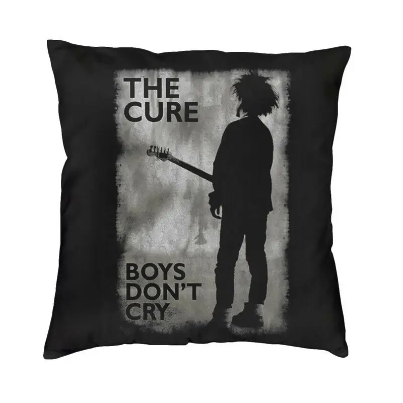 

Music Rock Band Cure Square Throw Pillow Case Decoration 3D Double-sided Printing The Boys Cant Cry Cushion Cover for Sofa