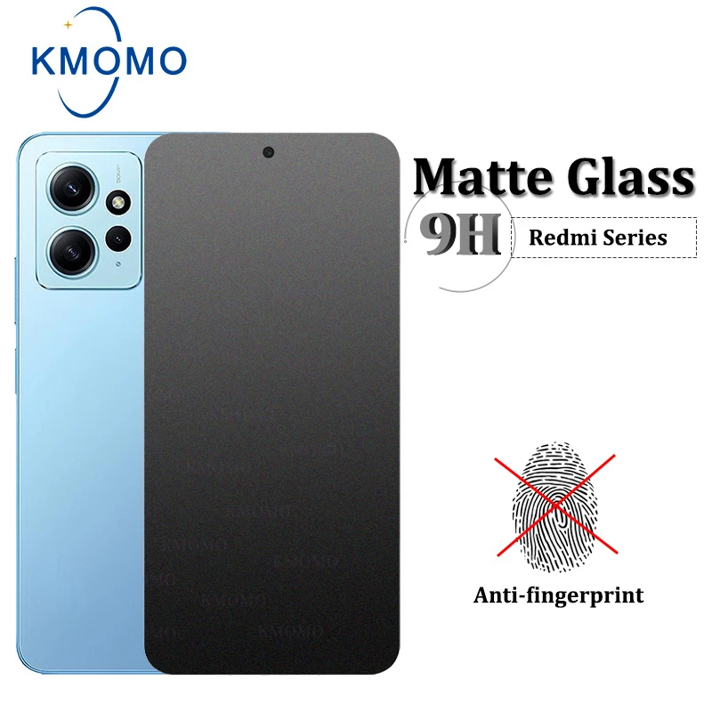 For Xiaomi Redmi Note 13 Pro 5G 12 4G + 12s 11 11s 10 10s 9 9s 8 7 Plus Matte Anti-Fingerprints Tempered Glass Screen Protector