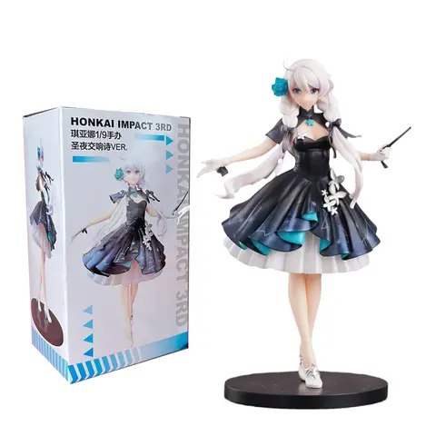 17 cm Anime Kaslana Honkai Impact 3:e figur Kiana Kaslana figur Symfonisk poesi från den heliga natten Ver. docka PVC-samlingsleksak 6 best sales Kiana-figur - №6