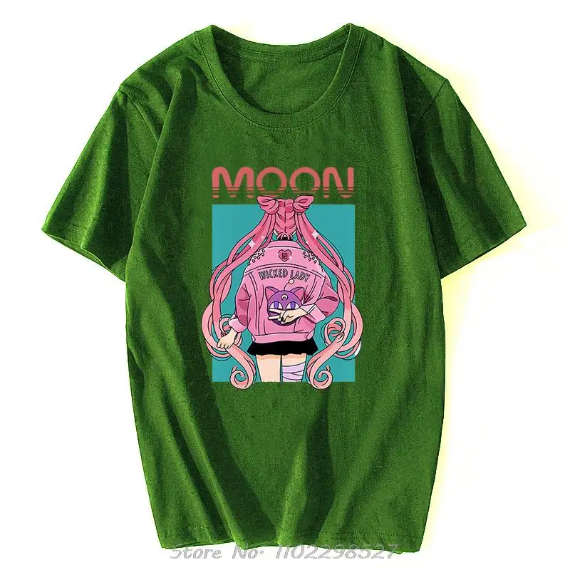 バンダイ 2025 新セーラームーンアニメグラフィック Tシャツメンズルーズカジュアルレディース半袖 Tシャツルーズプラスサイズトップ