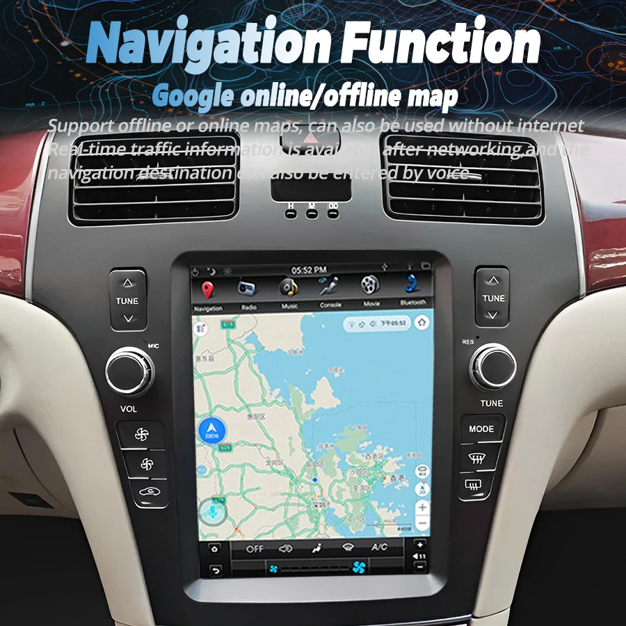 Для Lexus ES300 ES 300 ES330 XV30 ES 330 2001-2006 Стерео GPS Carplay Android 11 Автомобильный мультимедийный видеоплеер вертикальный экран