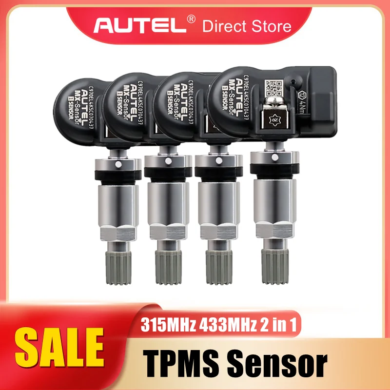 

Autel MX Sensor Universal TPMS Sensor 315MHz 433MHz 2 in 1 Tire Pressure Monitoring System MaxiTPMS Pad Programmer