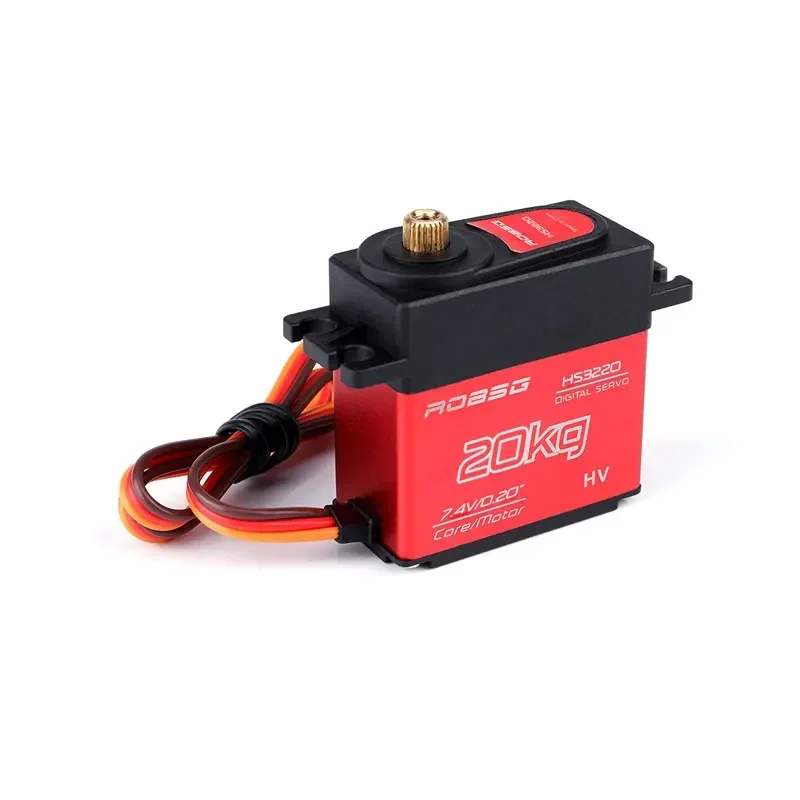 HS3220 20KG engrenage entièrement métallique étanche Servo Standard avec pièces de bras pour voiture RC camion Robot bateau pièces d'avion
