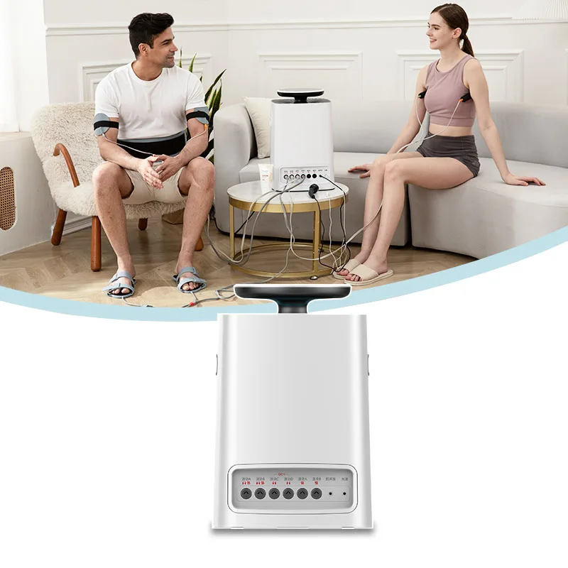 

Advanced EMS Tens Therapeutic Massage Machine with Heta and Light Wave Meridian Massage Therapy Machine for Full Body