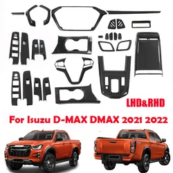 LHD RHD For Isuzu D MAX D-MAX DMAX 2021 2022 Interior Accessories Window Lift Button Gear Shift Panle Water Cup Holder Cover