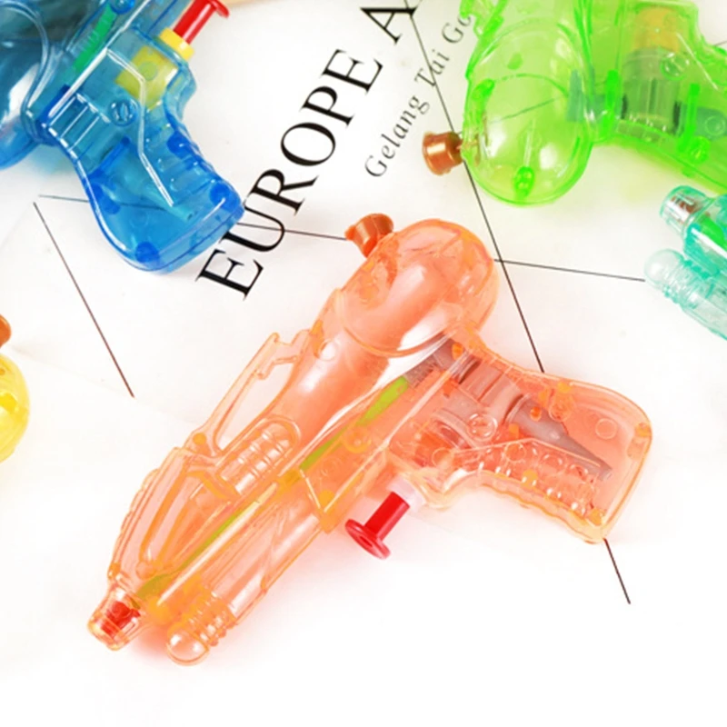 5 Pcs Children\'s Toy Water Guns Mini Transparent Squirt Water Guns Kids Summer Outdoor Fight Beach Blaster Toy Fight Toy