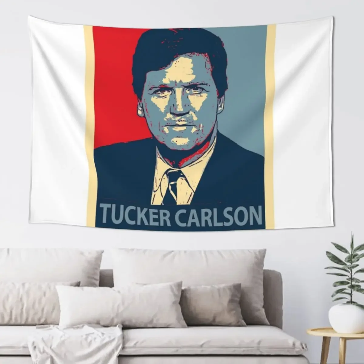 

tucker carlson meme Tapestry Japanese Room Decor House Decor Home Decoration Decoration For Bedroom Tapestry