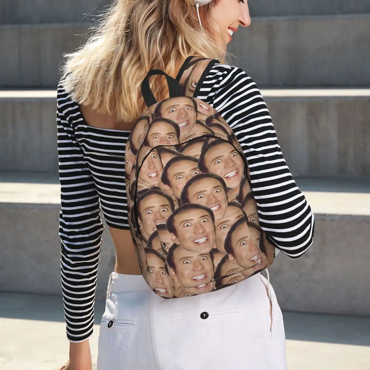Nicolas Cage Meme Backpack Hot Sale Daypack Large Capacity Children BookBag School Bag Shoulder Bags for Men Women