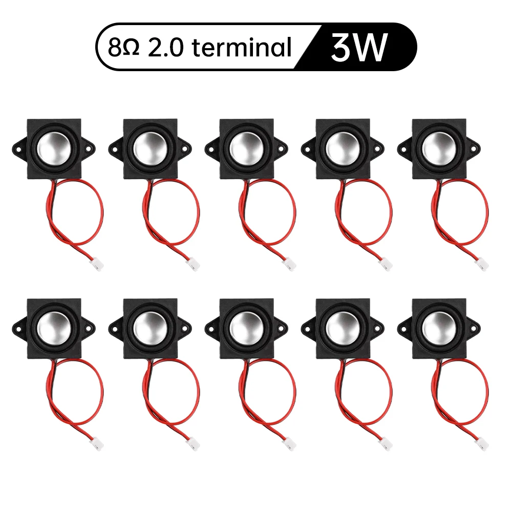 10PCS Speaker Arduino 3w 4/8 ohm 2831/3128 holte speaker full range bass speaker BOX reclame machine speaker 2.0 terminal