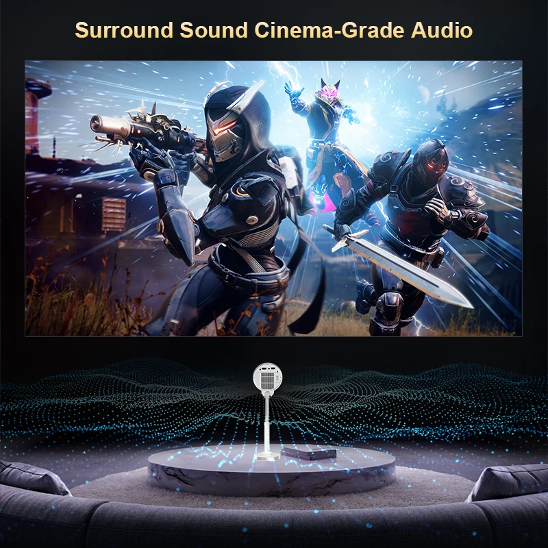 جهاز عرض Touyinger Everycom X9 Pro Mini 1080 عالي الدقة 4K أندرويد 13 تلفزيون فيديو بلوتوث أجهزة عرض مسرح منزلي متعاطي المخدرات التركيز التلقائي