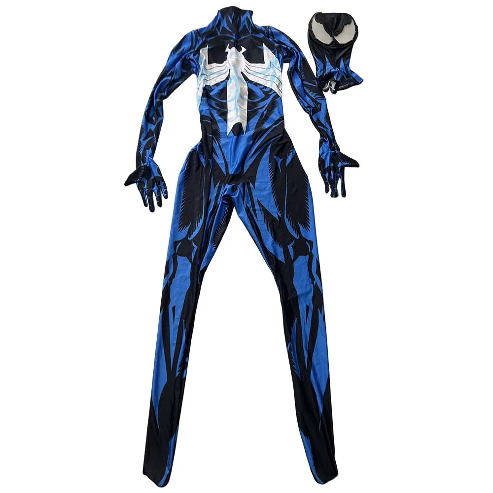 

Men Spider Venom Symbiote Cosplay Costume Halloween Zentai Bodysuit Adults Male Superhero Man Party Jumpsuit