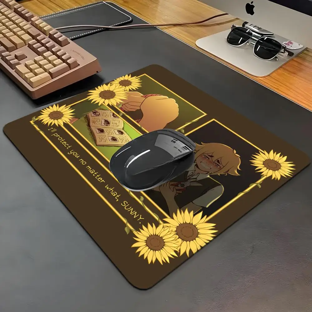 OMOCAT Omori patroon muismat rubber kleine verdikte muismat gaming toetsenbord kantoorbenodigdheden kamer decor voor pc muis tapijt