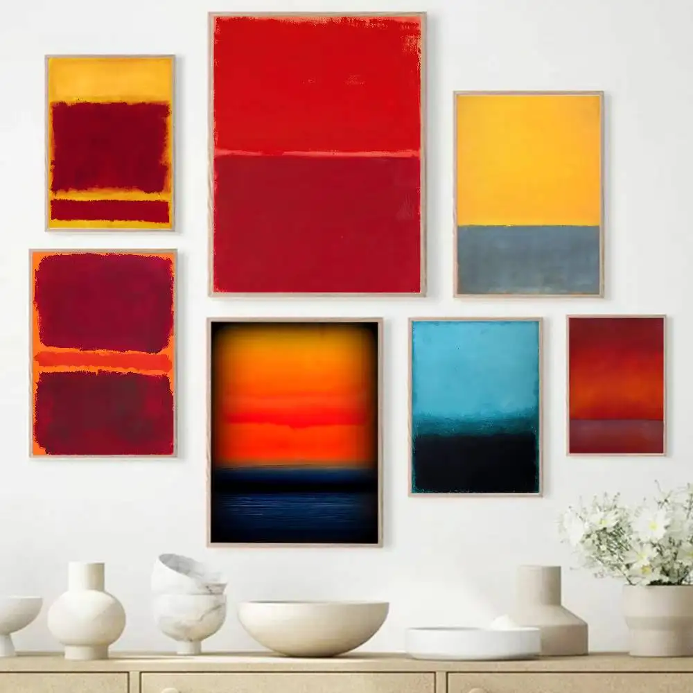 Mark Rothko Canvas Whitepaper Poster HD Quality Poster Wall Art Painting Study Room Wall Decor