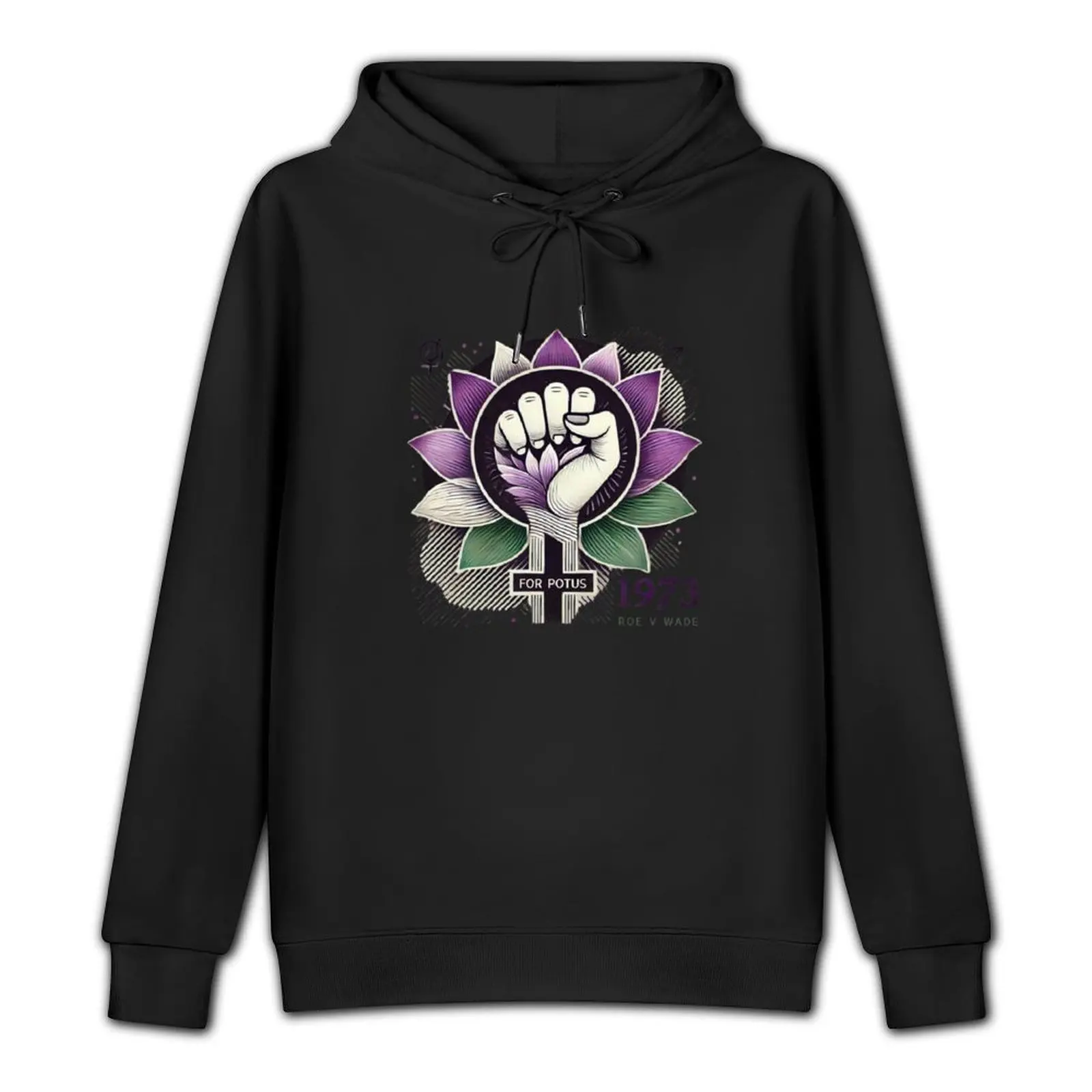 Lotus (Kamala) for Potus + Roe v Wade Pullover Hoodie men wear men's clothes clothes for men hoodie graphic