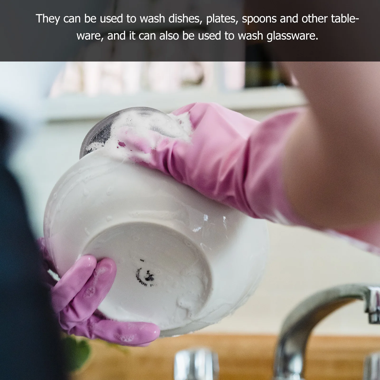 

Dishwashing Sponge Pad Kitchen Cleaning Cloth Scrub Pads for Dishes Multi-purpose Home Washing Strong Decontaminate No Traces