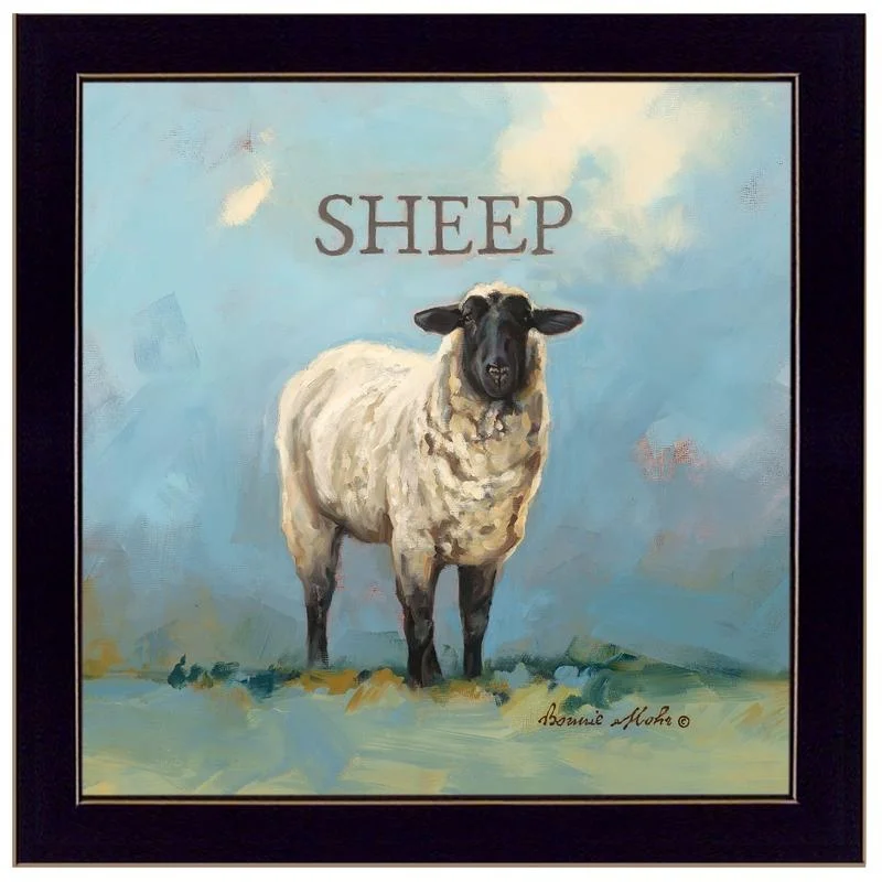 

Sherlock the Sheep Framed Print Black Frame Ready to Hang