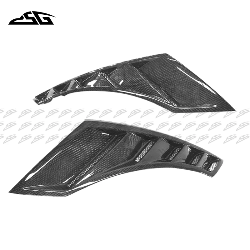 Carbon Fiber Front Bumper Side Fender Air Vent Trim For Nissan R35 GTR 350Z 370Z Z33 Z34 Nismo Style Air Intake Body Kit