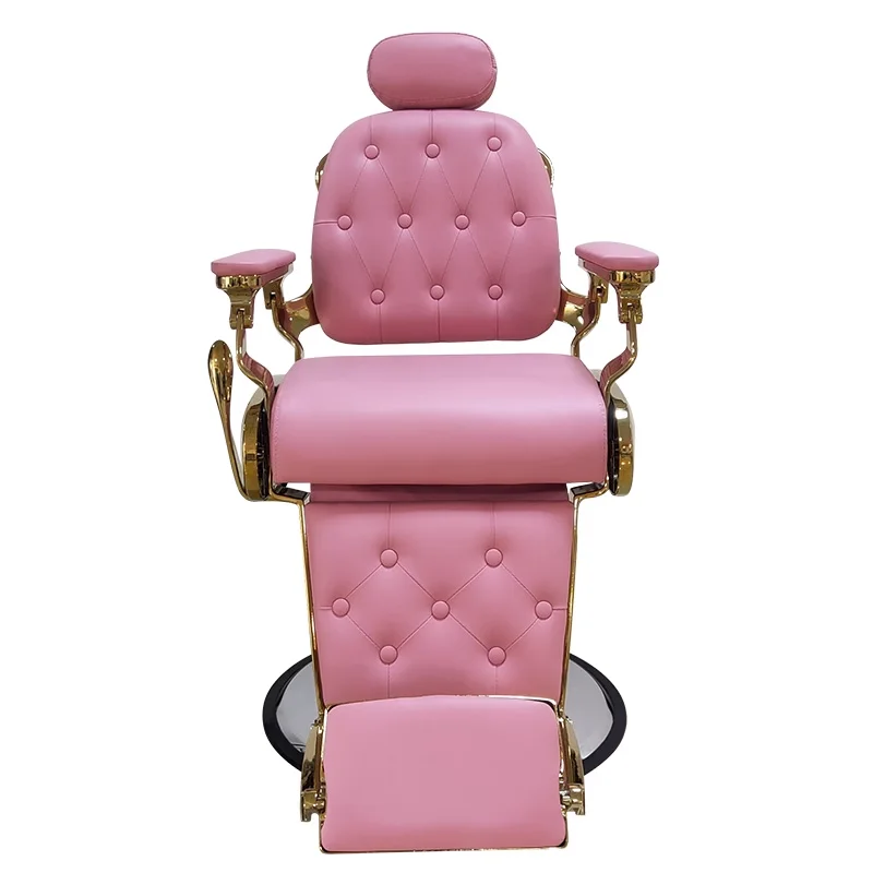 It can be put down and lifted, high-end Internet celebrity hair chair, hair salon, special hair cutting stool