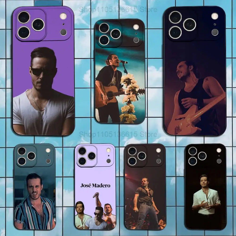 

Singer J-Jose M-Madero Phone Case For iPhone 17,16,15,14,13,12,11 Plus,Pro Max,XS,X,XR,SE,Mini,8,7,Soft Silicone Black Cover