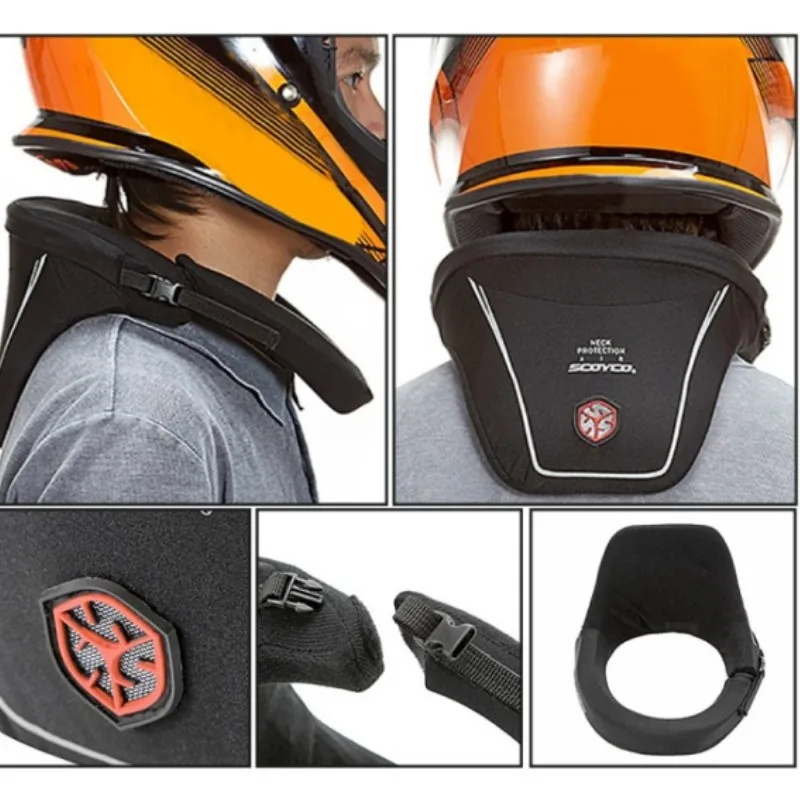 Protector de cuello para motocicleta, protección de larga distancia para Motocross, todoterreno, accesorios de equipo