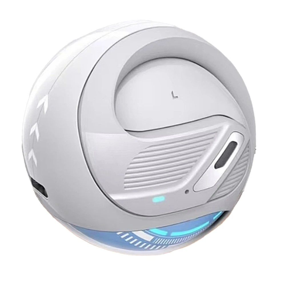 【Smart Accessories】 Smart AI Translation Headset Wireless Bluetooth 144 Languages Simultaneous Interpretation White