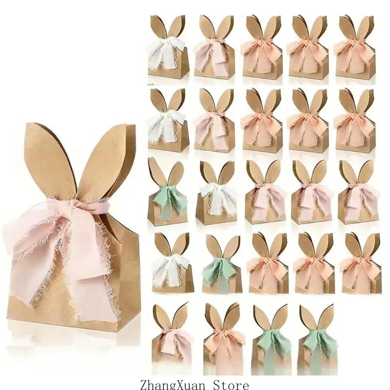 Set mit 12/24 eleganten, künstlerischen Geschenkbeuteln für Kinderpartys, perfekt für Osterleckereien und Festivaltreffen, 3 x – Detail 10