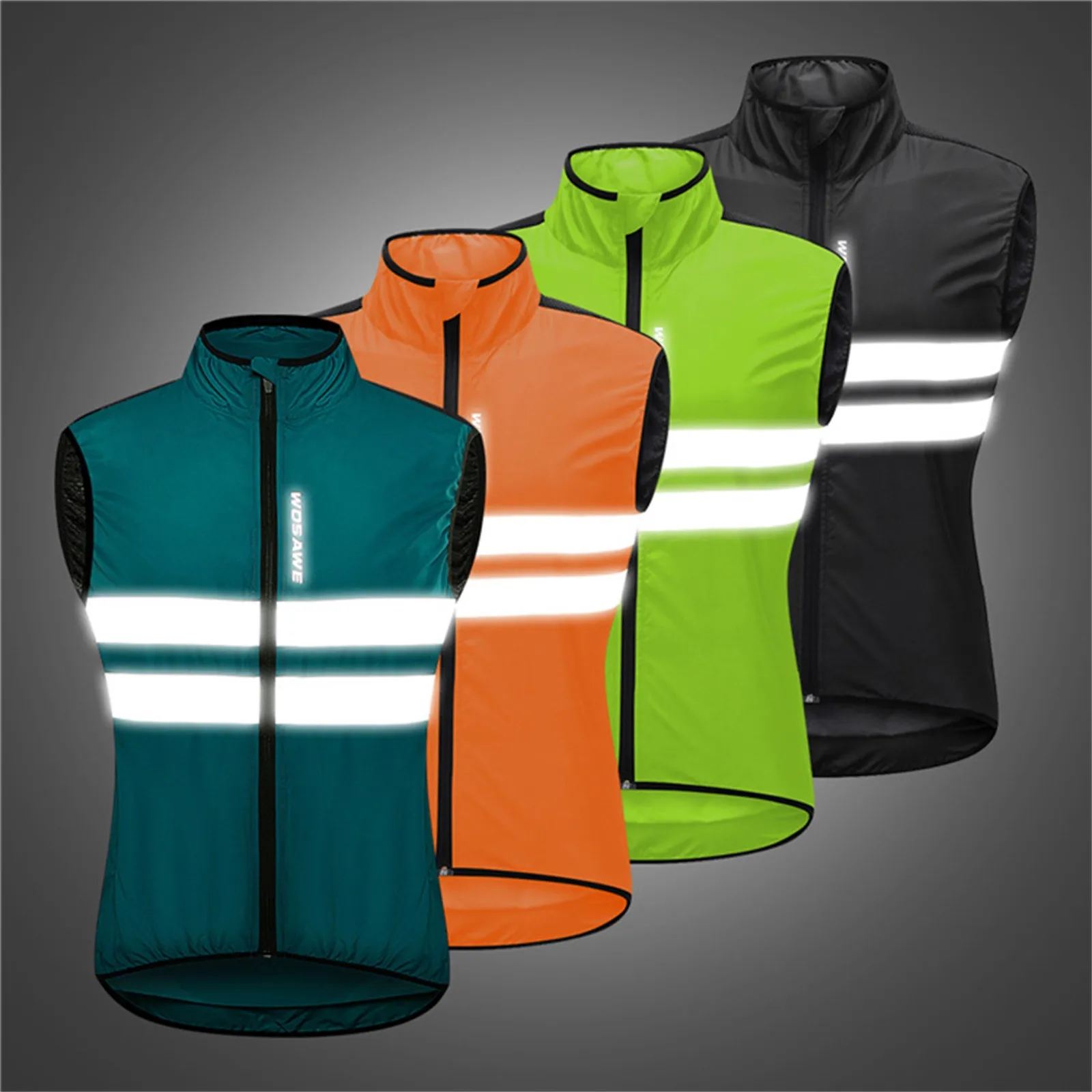 

Reflective Cycling Vest Windproof MTB Road Bike Bicycle Sleeveless Jersey Top Cycle Gilet ciclismo Wind Coat Clothing