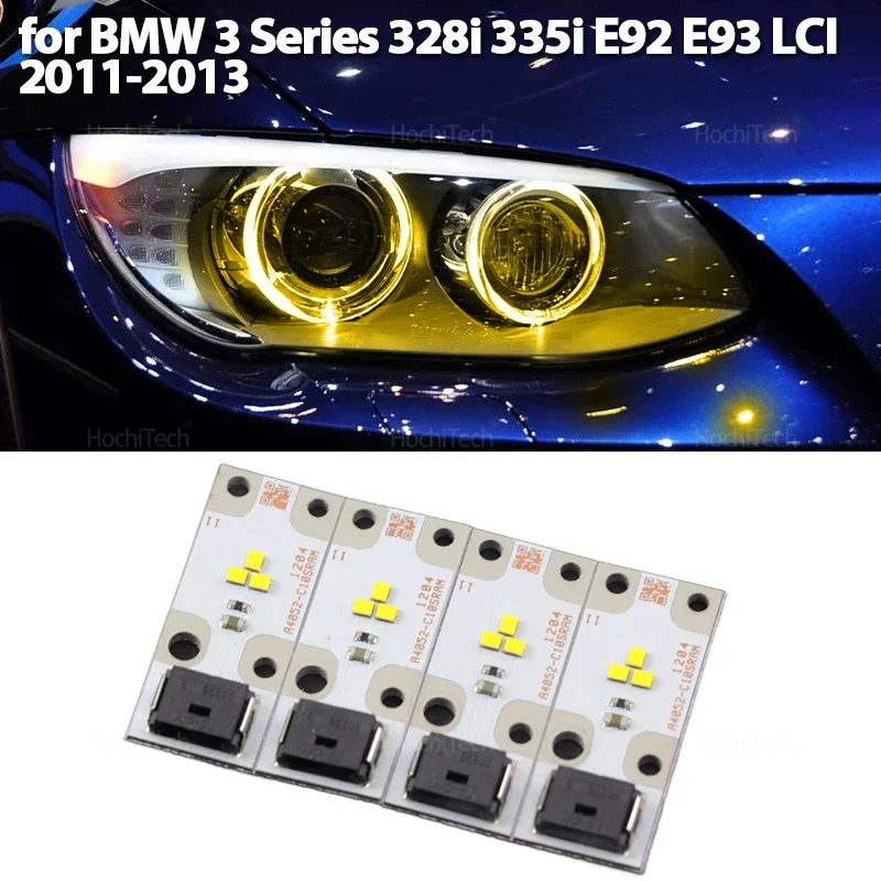 

Yellow Led Insert Diode Board Angel Eyes Light Board Car Front Headlight for BMW 3 Series 328i 335i E92 E93 LCI 2011-2013