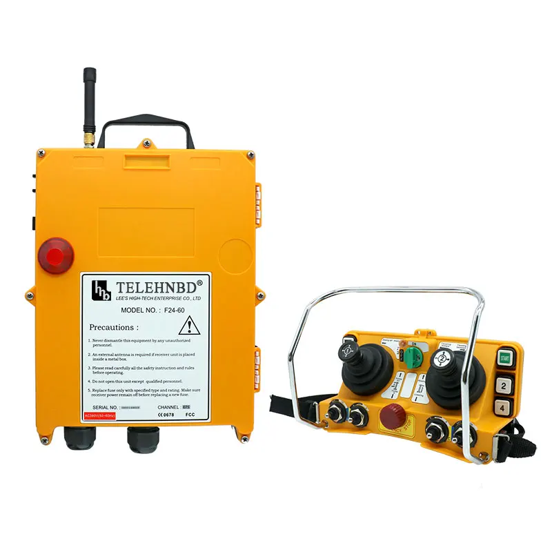 

F24-60 1 Receiver+ 1 Transmitter 220V 380V 36V 24V Wireless Industrial Remote Controller Electric Hoist Remote Control