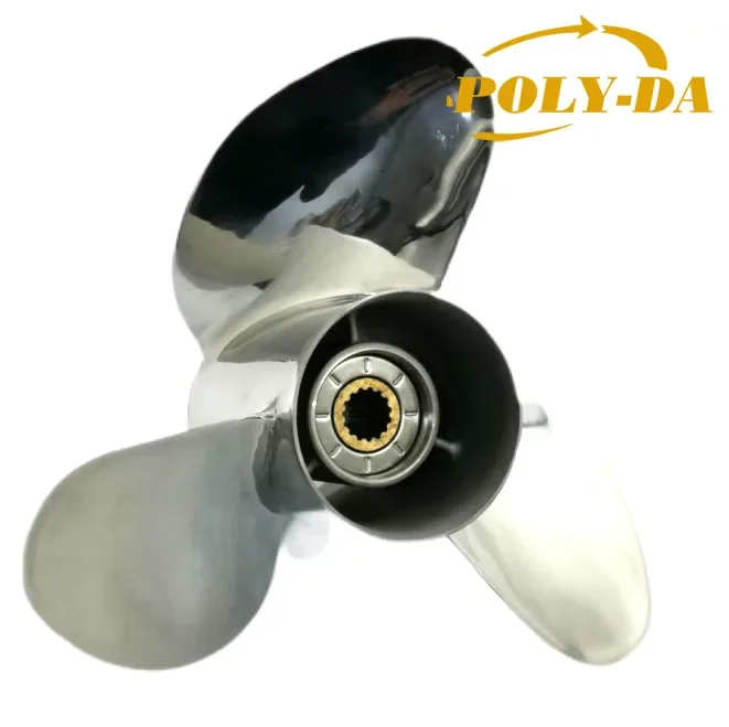 Left Rotation 50-130HP 13 7/8X21 STAINLESS STEEL OUTBOARD Boat Marine PROPELLER PERFECTLY MATCHED Engine