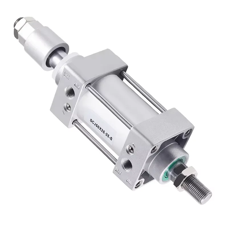 High Quality SCJ32*50/75/100/150/200-50-S Standard Air Pneumatic Cylinder Adjustable Pistons Double  Rod Reset Seal Dust-Proof