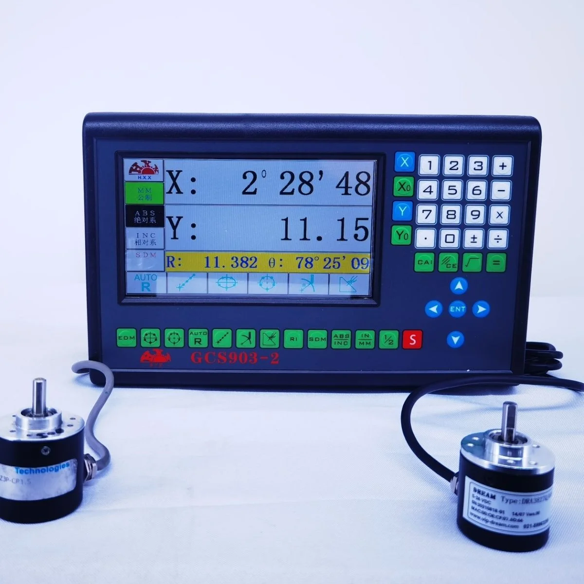 Rotary Encoder Degree Minute Second Display Percentage Display GCS906 Angle 360° Digital Display Meter