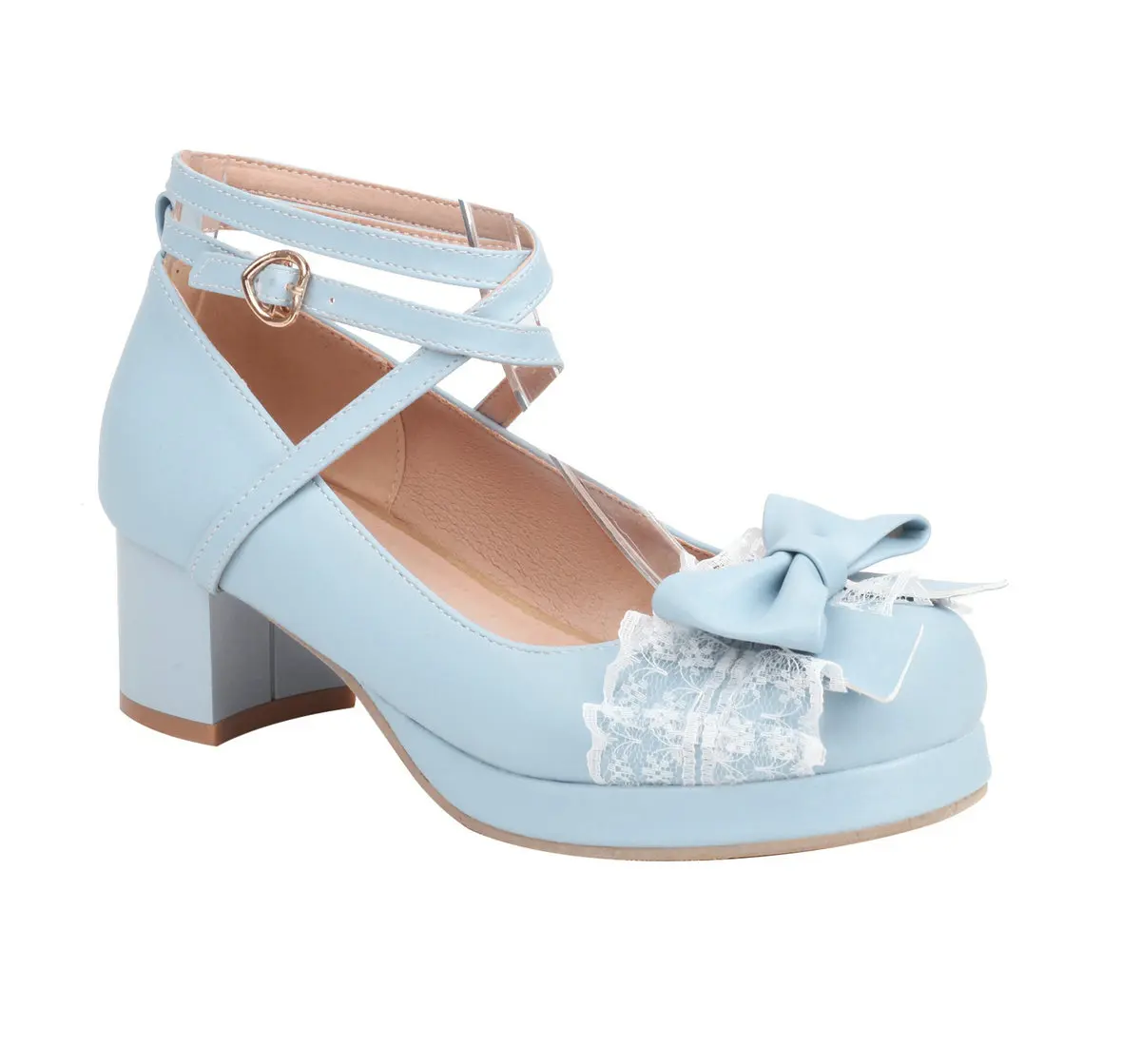 

Женская обувь Мэри Джейн в стиле каваи, туфли на платформе с ремешком на щиколотке и бантом, винтажные японские вечерние платья принцессы для косплея, туфли-лодочки размера плюс 31-48