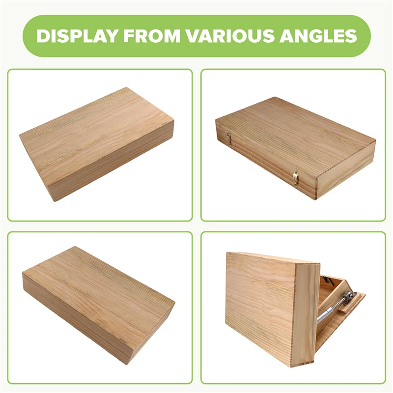 

ABJY-плавающая полка из массива дерева с отделением, настенная полка для хранения, домашний декор B