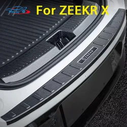 Car Rear Guard Plate Front Trunk Protective Cover Metal Interior Refit Decoration Accessories For ZEEKR X 2022-2023