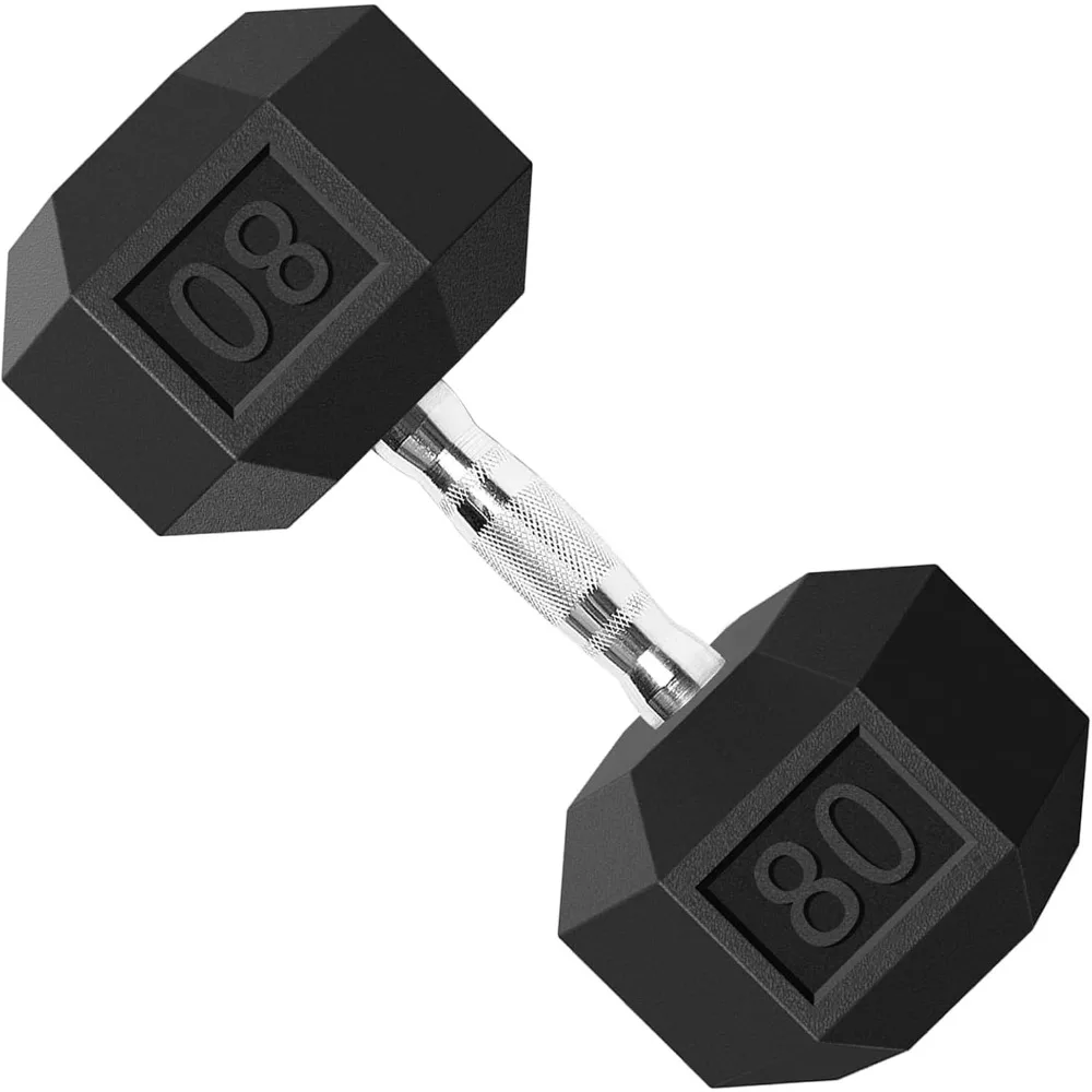 

Rubber Grip Encased Dumbbell Cast Iron Weight with Anti-Slip Handle Dumbbell -Strength Training Equipment Freight free