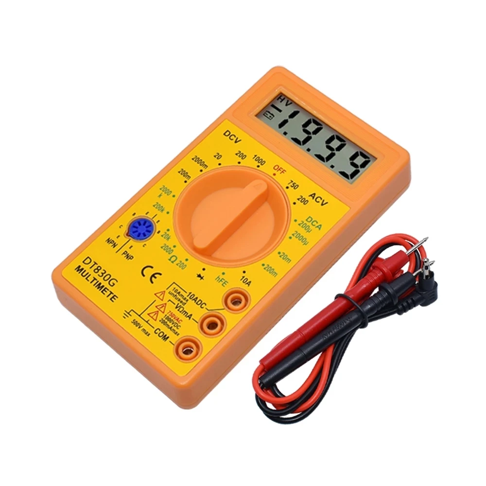 DT-830B Digital Voltmeter Ohmmeter Ammeter Multimeter Handheld Tester DT830B AC DC 750/1000V Amp Volt Ohm home tester
