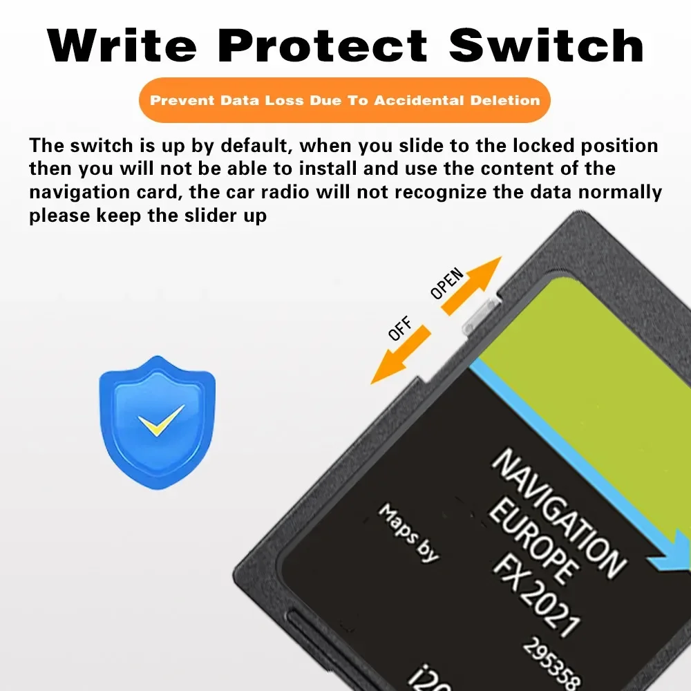 FX 2021 Digunakan untuk Ford Kuga 04/2008 -10/2010 Jerman Perancis Finlandia Navigasi Peta Kartu SD 8GB