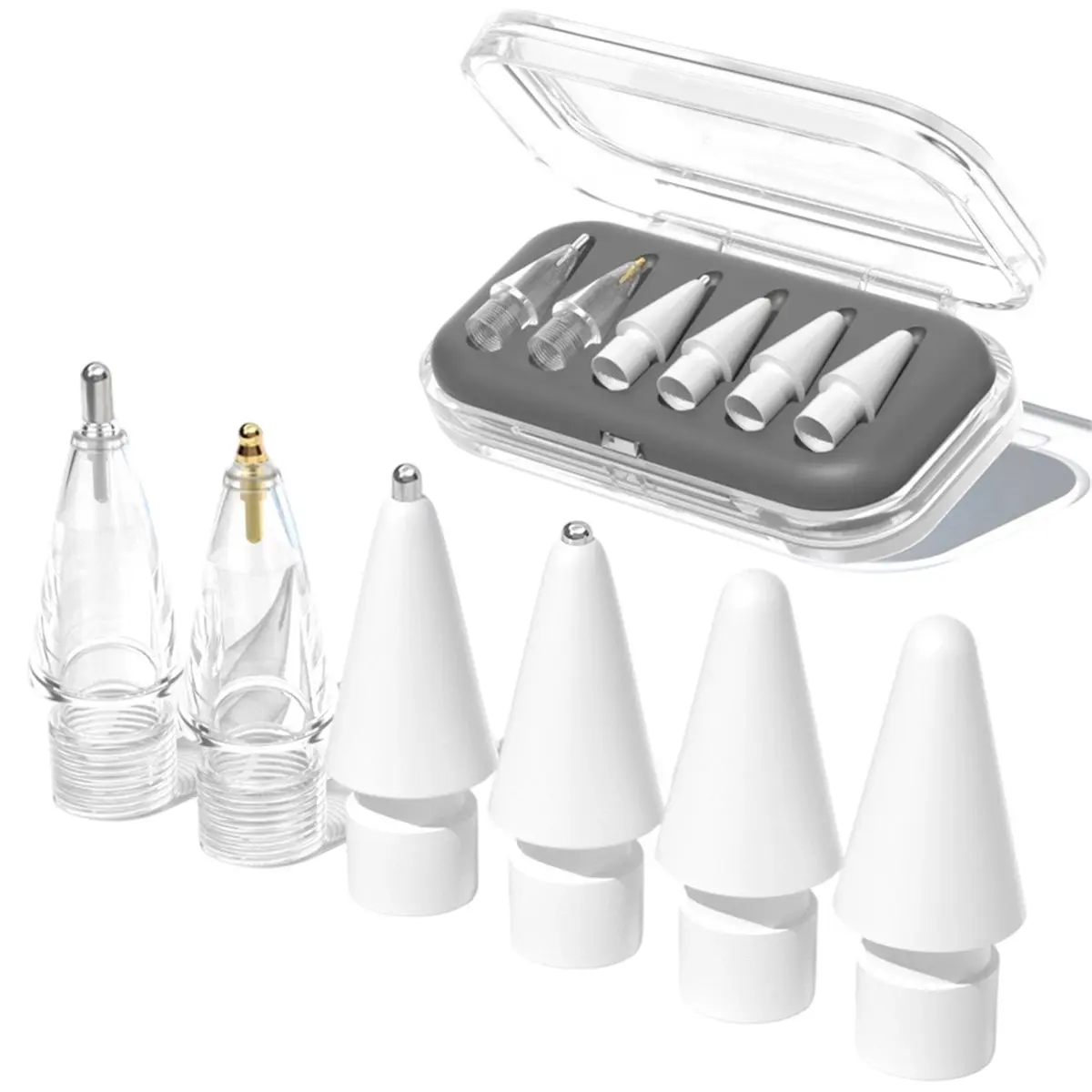 Replacement Tips for Pro USB-C 2nd 1st Gen,Wear- Mixed Metal Tips for Pencil Drawing Writing