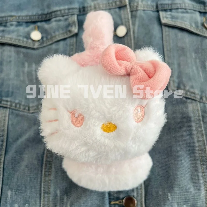 New Sanrio Kawaii Hello Kitty paraorecchie Cute Girl Heart Warm paraorecchie retrattile antigelo paraorecchie regali di natale per bambini