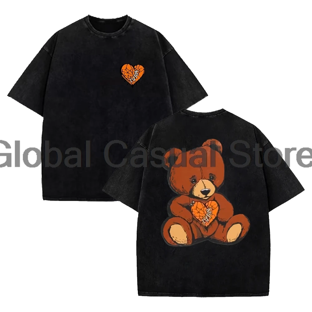 Ivan Cornejo Bear T-shirt Terapia Tour 2024 Crewneck Short Sleeve Cotton Washed Tee Women Men Streetwear Tops