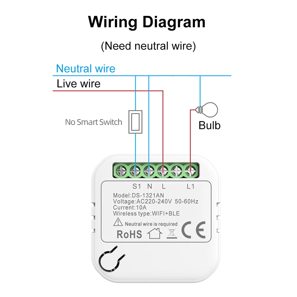 Wifi Mali smare Vasúti váltó cozylife 2-way vezérlő smare haza Automatizálás DIY Gyújtásmegszakító Modul longue vel Google kereső haza aleax Szükség Neutrális