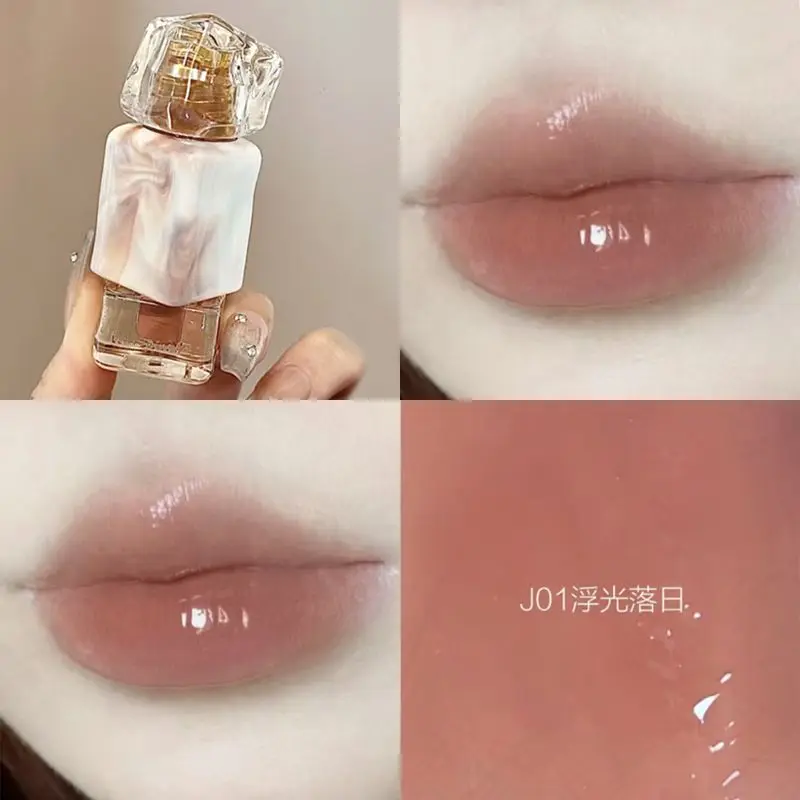 Mistine Mirror Lip Glaze Lasting Non-stick Matte Liquid Lipstick Lipgloss Natural Nude Color Daily Lip Makeup Maquillaje