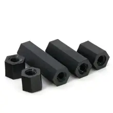 50pcs Black Nylon Spacer Screws #5