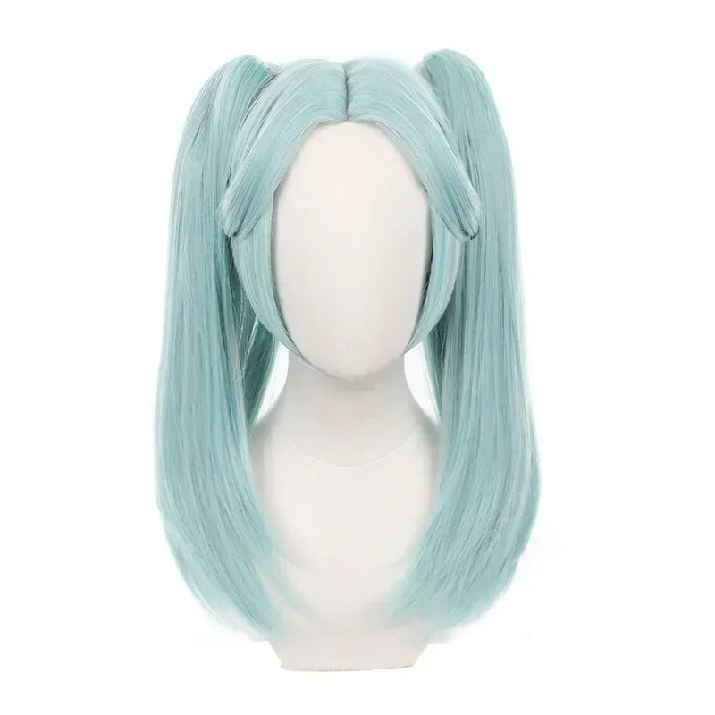Anime Cosplay Cyberpunk Edgerunners Rebecca Parrucca 45 cm Capelli corti ciano Capelli resistenti al calore Becca Parrucche con cappuccio per parrucca