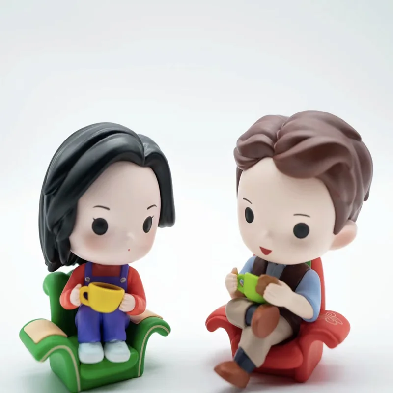 Classic American Drama Friends Chandler Bing Monica e. Geller Action Figure Toys Kawaii Toy Decorations Birthday Gift For Kids