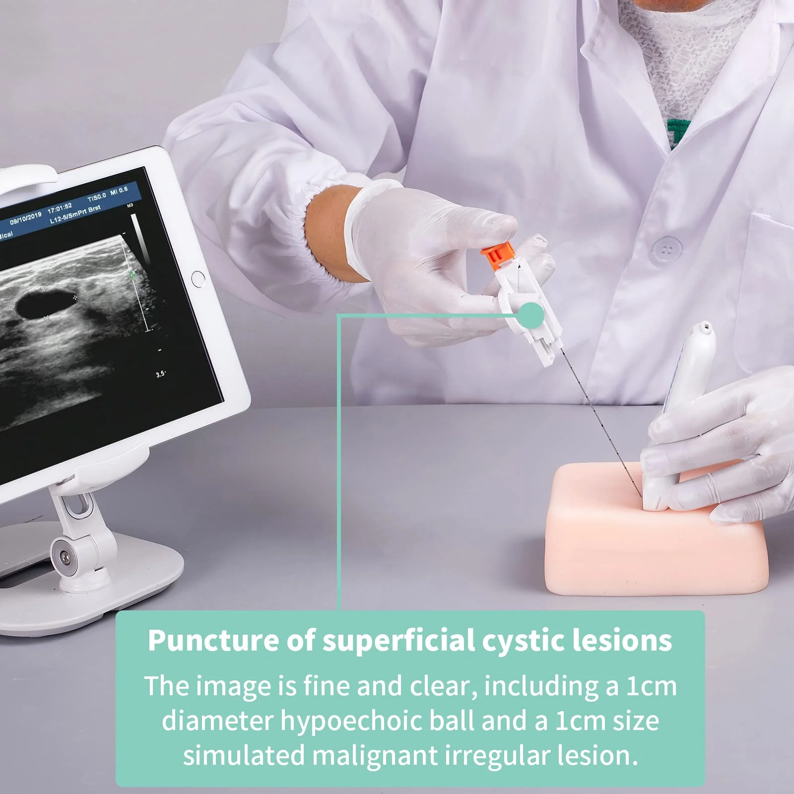 Ultrasonic Puncture Phantom Superficial Lymph Node biopsy Small Lesion Localization Practice Kit Training Teaching Demonstration