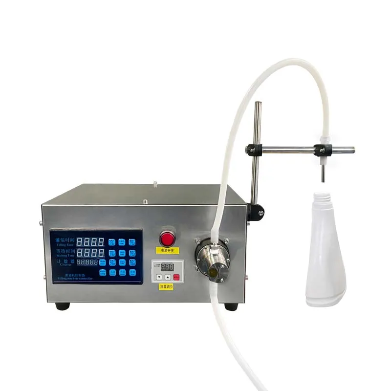 Single Head Magnetic Pump Semi Automatic Quantitative Beverage Juice Oil Liquid Filling Machine Small